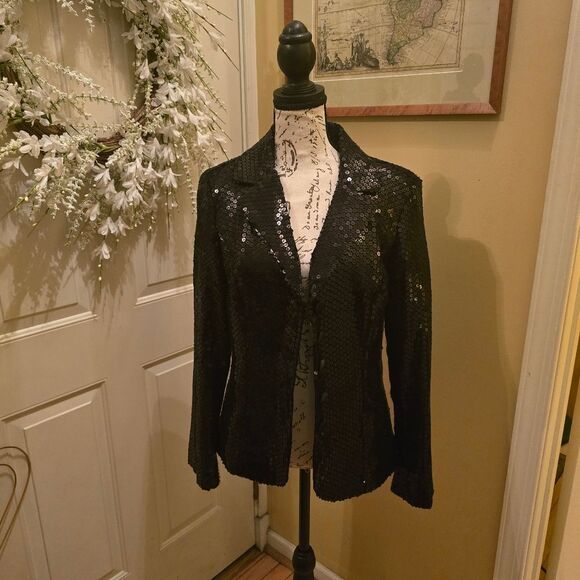 SEQUINED DRESS BLAZER - Picture 1 of 4